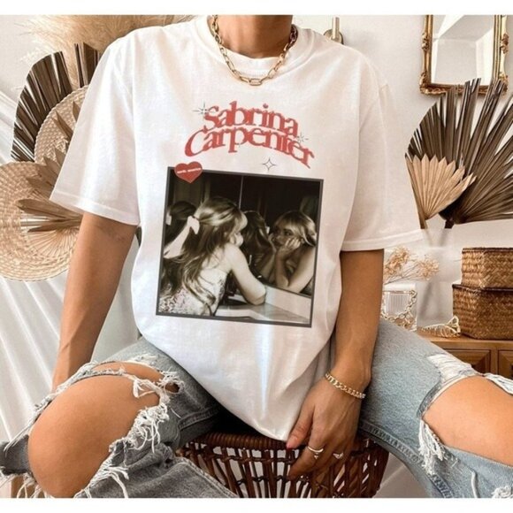 LaNess Tops - Sabrina Carpenter Music Shirt, Sabrina Rock Music Shirt